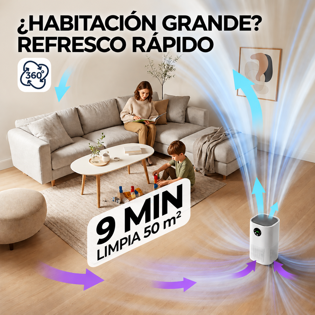 PureAir – Purificador y Humidificador de Aire 2 en 1