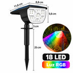 SolarBeam – Foco Solar LED para Exterior