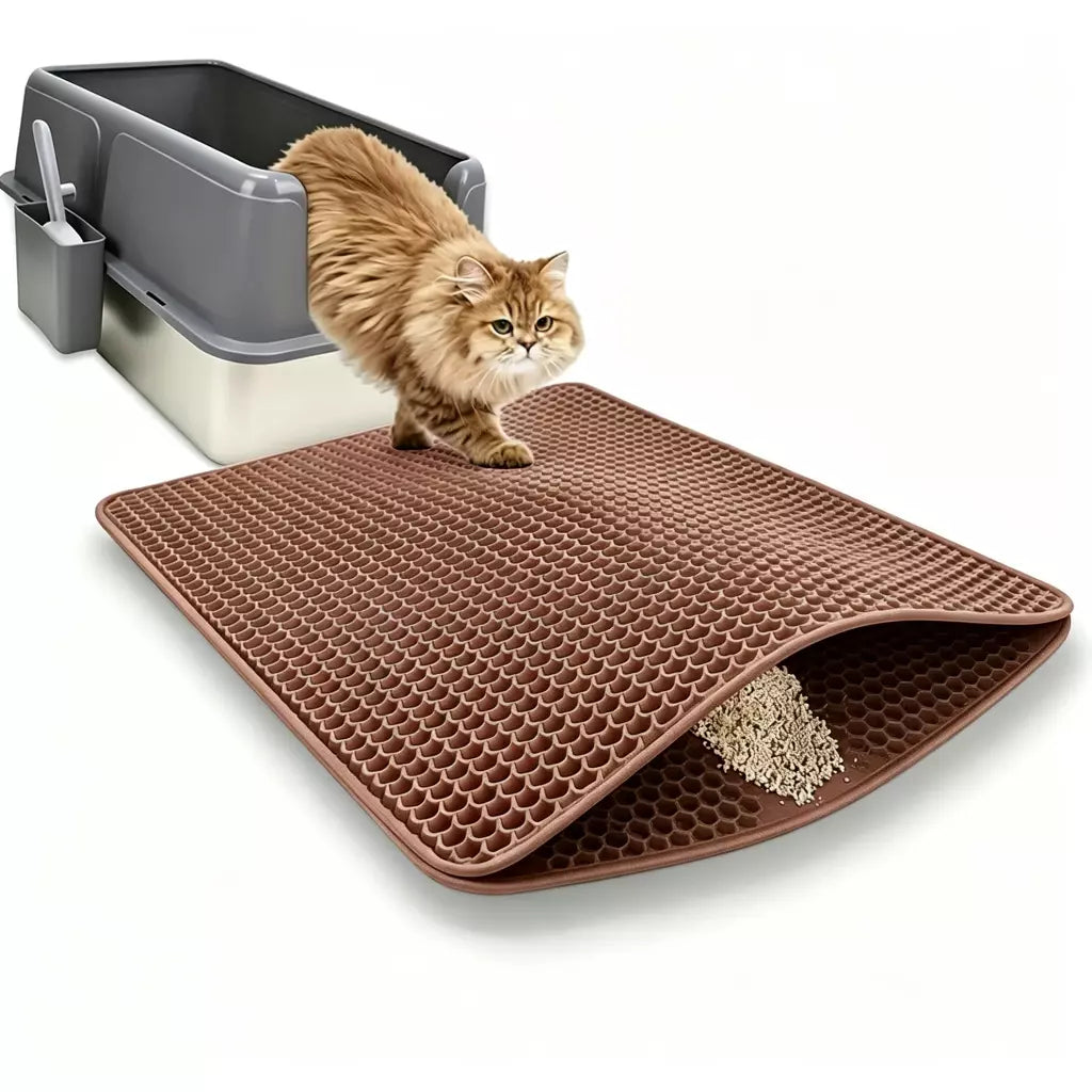 LitterTrap – Alfombrilla Doble Capa para Arena de Gatos