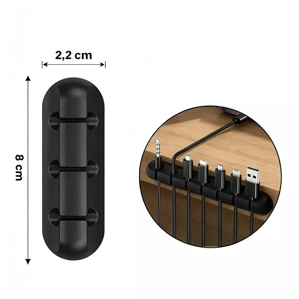 CableFix – Clips Organizadores de Cables Adhesivos