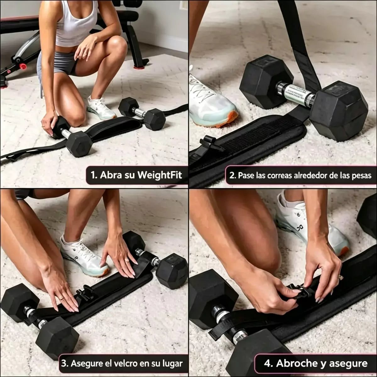 WeightFit – Cinturón Ajustable para Entrenamiento con Peso