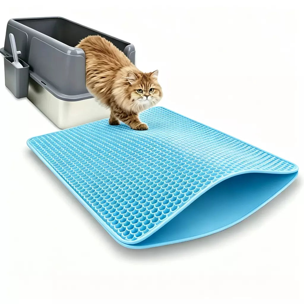 LitterTrap – Alfombrilla Doble Capa para Arena de Gatos