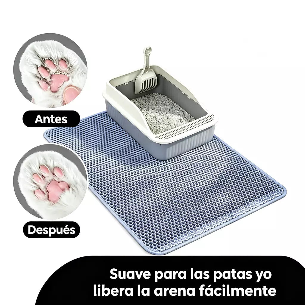 LitterTrap – Alfombrilla Doble Capa para Arena de Gatos