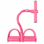 FlexPull – Extensor Elástico de 4 Tubos con Pedales