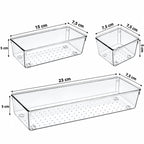 ClearBox – Kit de 9 Organizadores Transparentes para Cajones