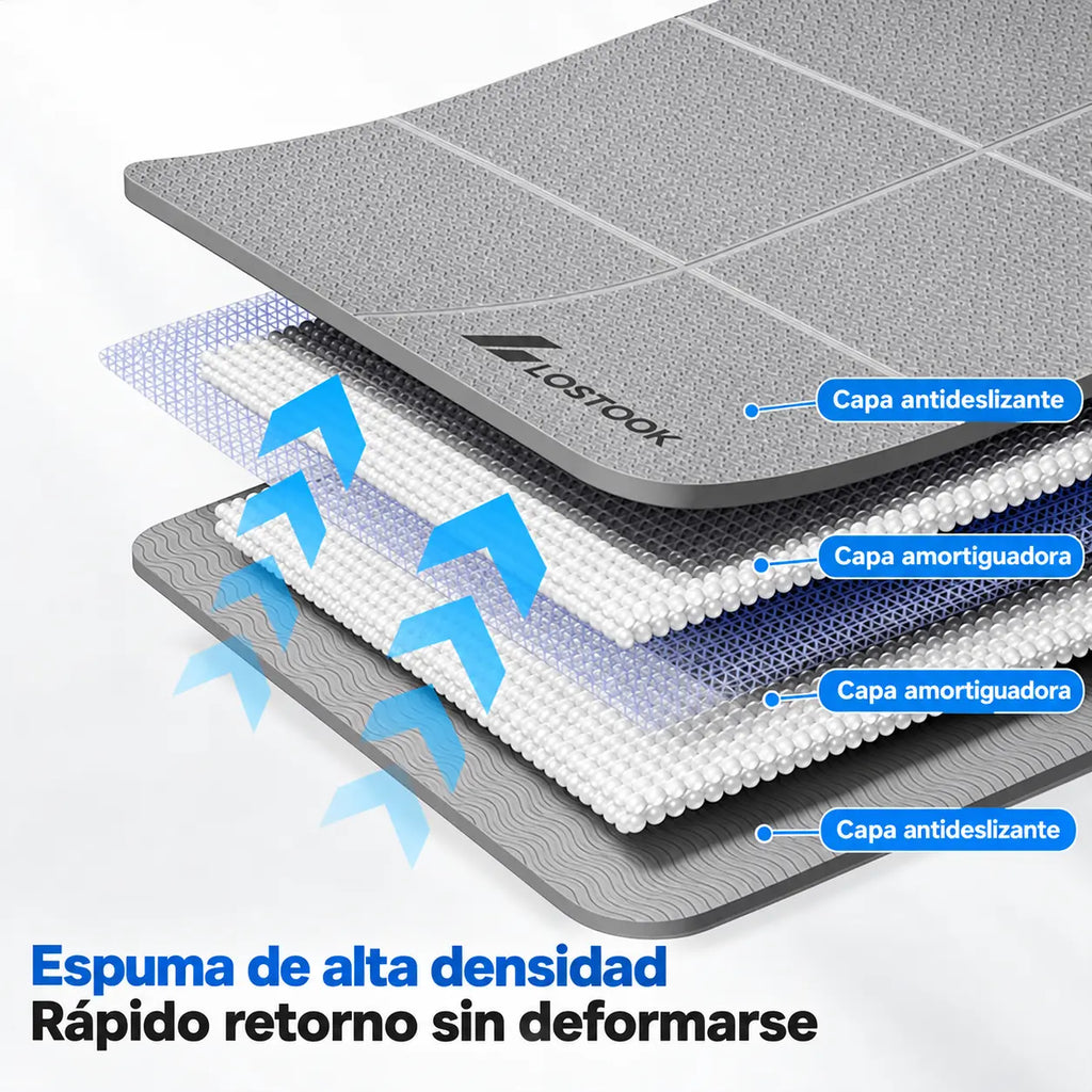 YogaFlex – Esterilla de Yoga Plegable de TPE