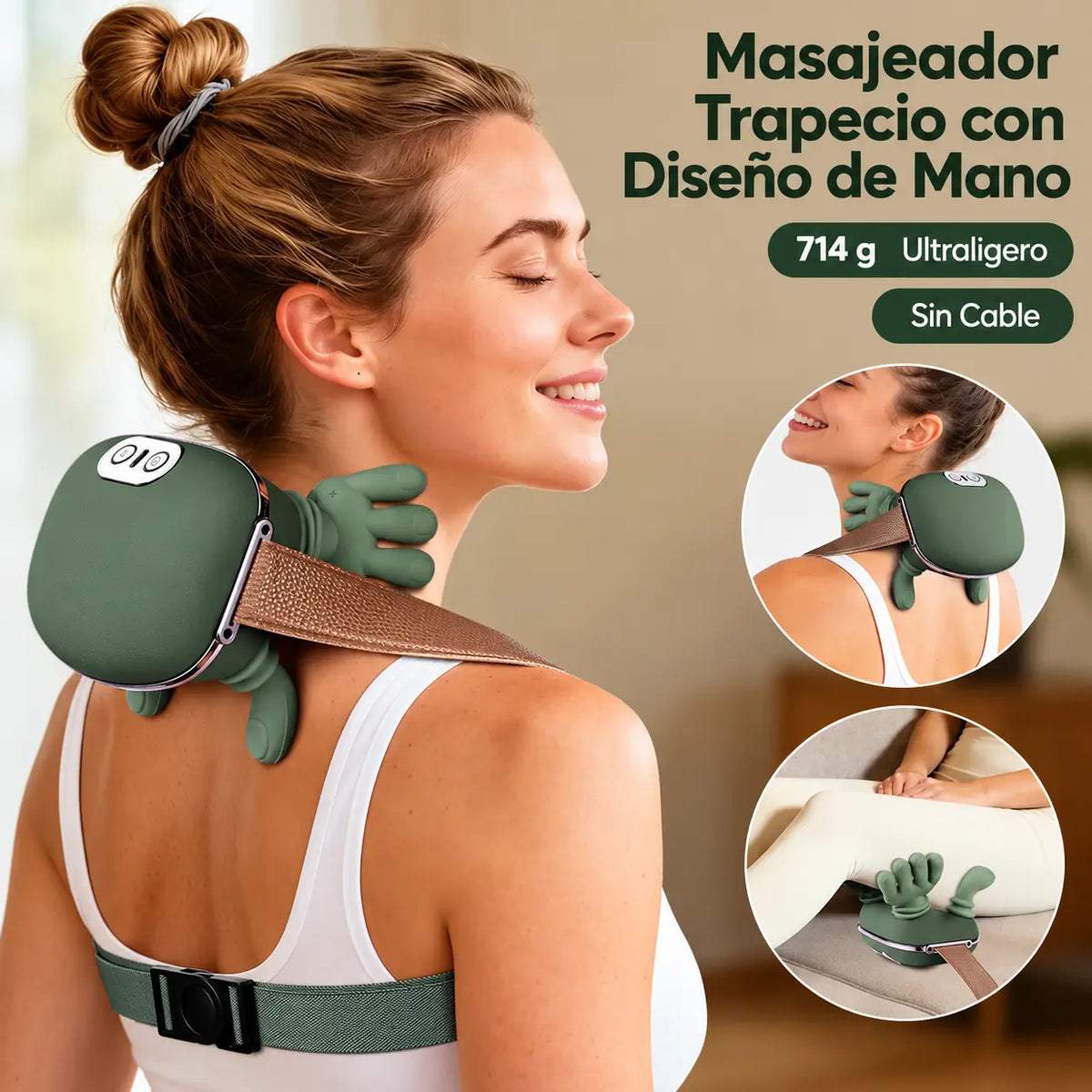 NeckRelax – Masajeador de Cuello y Hombros con Amasamiento