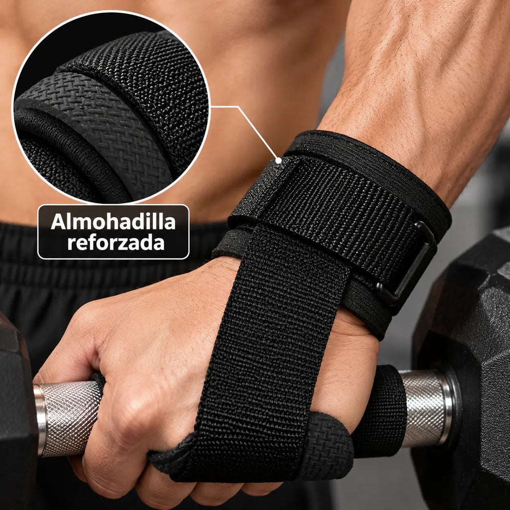 GripFit – Straps de Agarre para Levantamiento de Pesas