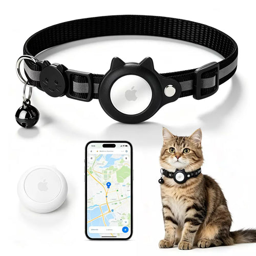 CatTrack – Collar Ajustable para Gatos con Soporte para AirTag
