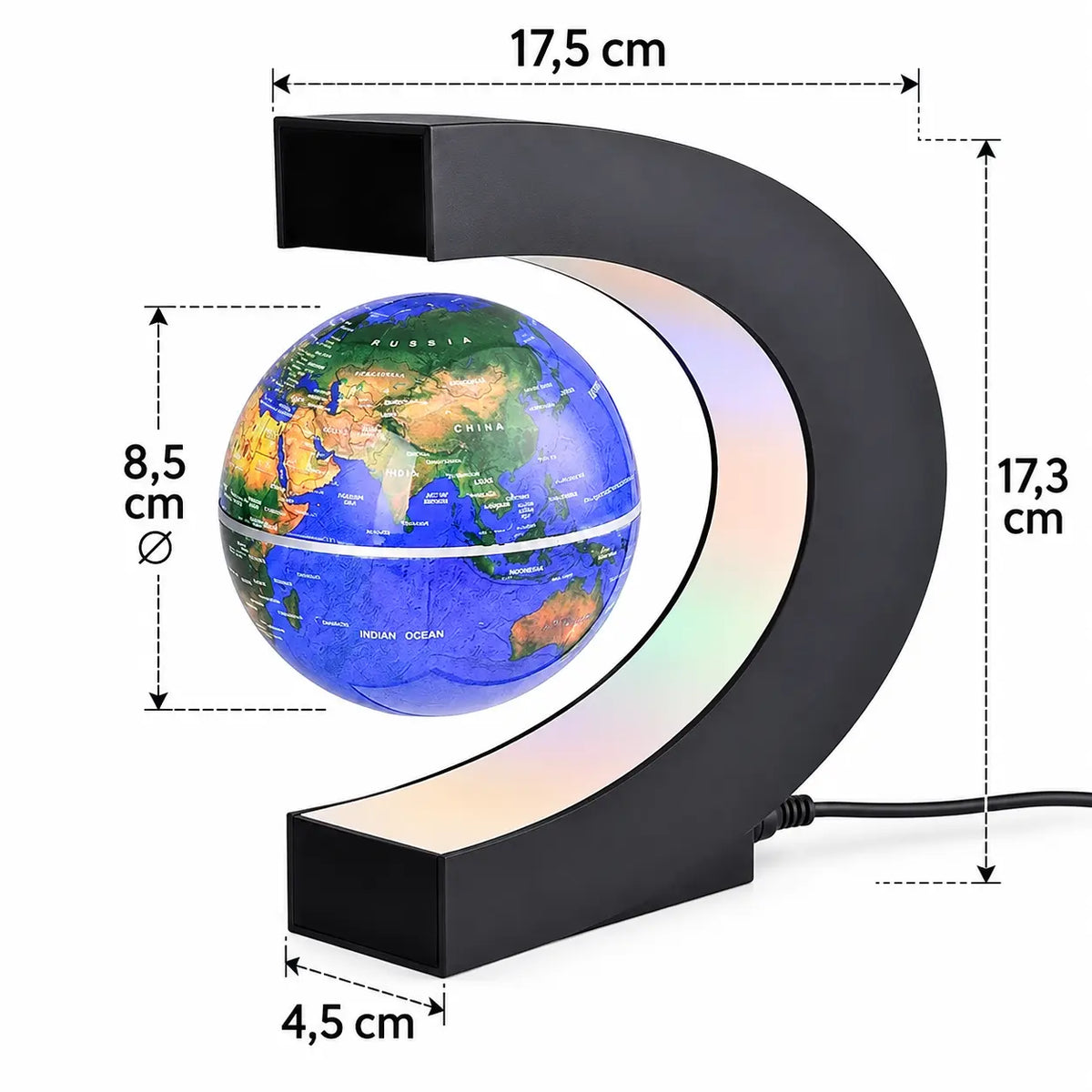 LumiGlobe – Globo Terráqueo Magnético con Luz LED