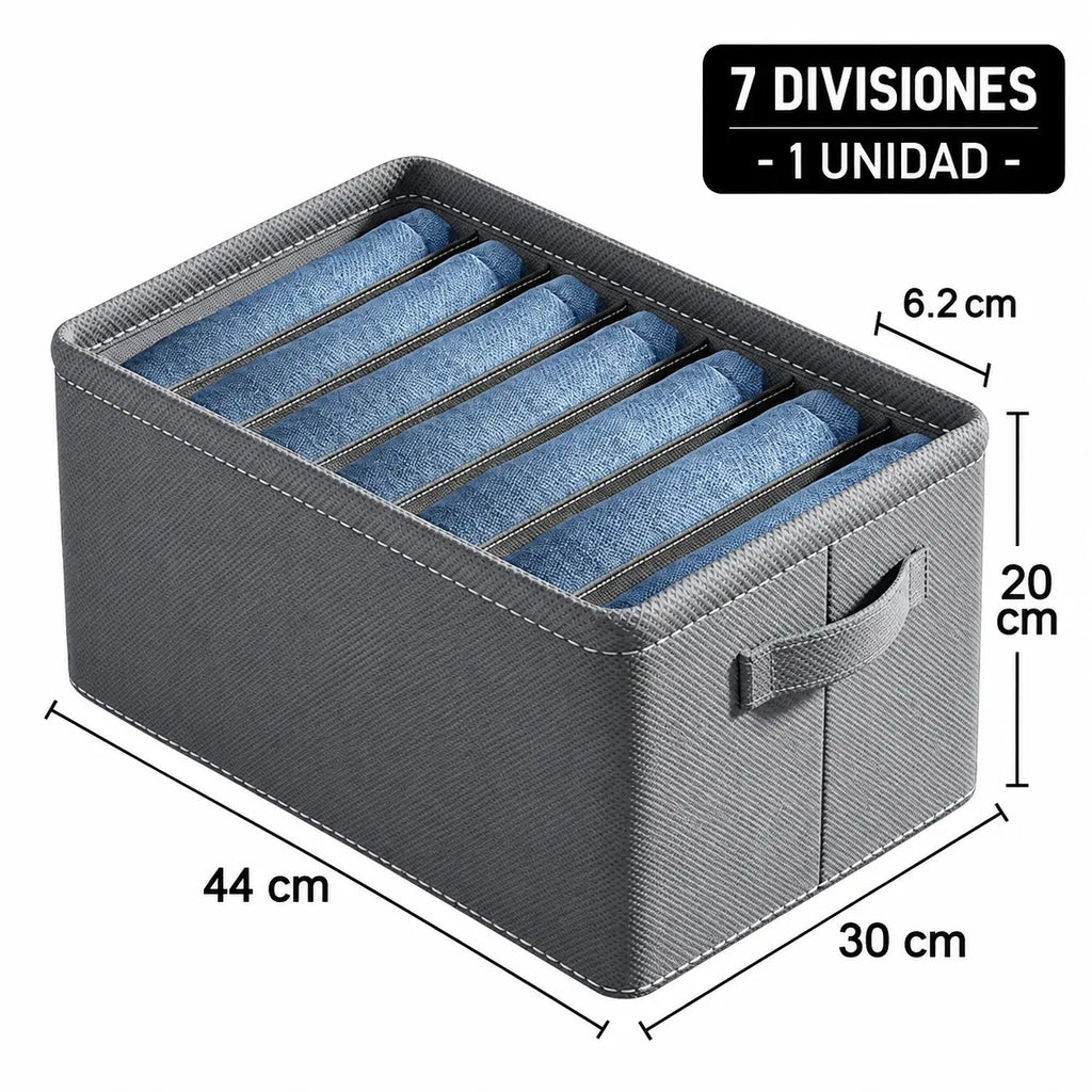 WardrobeFit – Organizador de Ropa con 7 Compartimentos