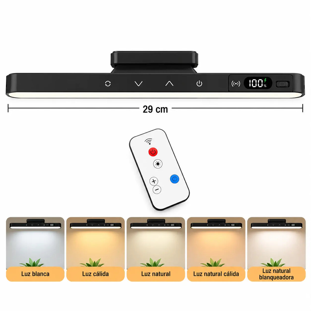 TouchLight – Lámpara LED Recargable con Control Táctil