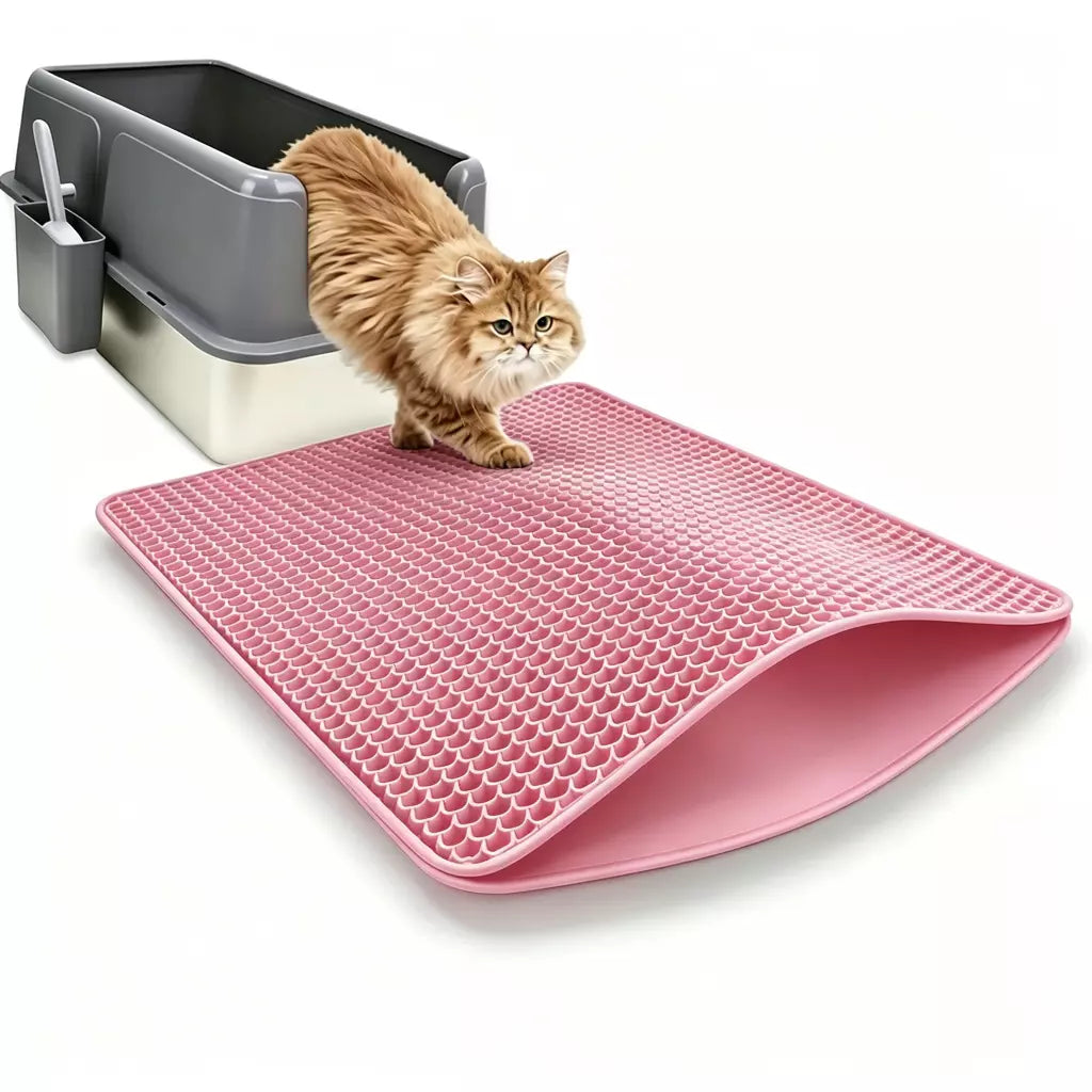 LitterTrap – Alfombrilla Doble Capa para Arena de Gatos