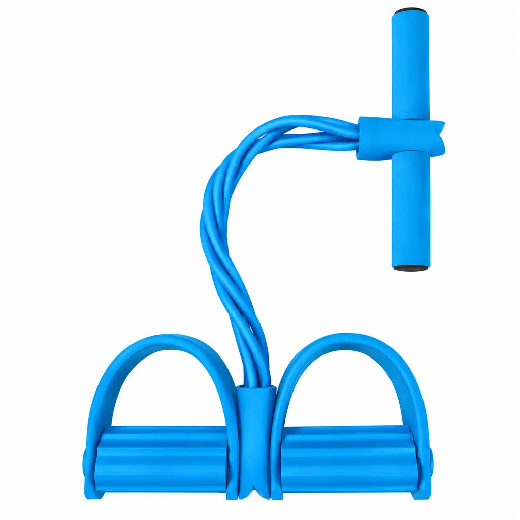 FlexPull – Extensor Elástico de 4 Tubos con Pedales