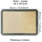1PC Silicone Baking Mat for Oven, Thin 0.4mm, Reusable Non Stick Heat Resistant Bakeware Sheets Liner Baking Tools for Cookie