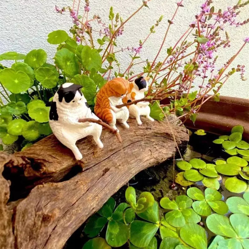 AquaCat – Figura Decorativa de Gato para Acuario
