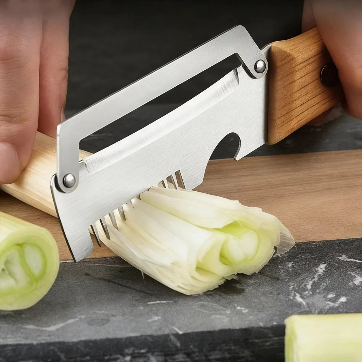 New Stainless Steel Multifunctional Kitchen Slicer Sharp Cutting Tool For Home Green Onion Cabbage Shredder Vegetable Peeler