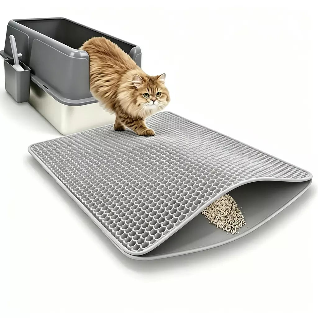 LitterTrap – Alfombrilla Doble Capa para Arena de Gatos