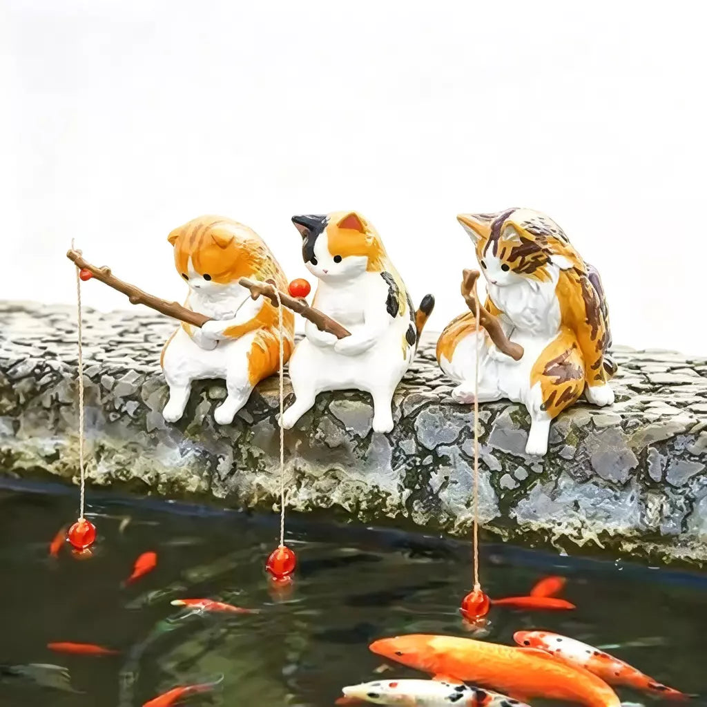 AquaCat – Figura Decorativa de Gato para Acuario