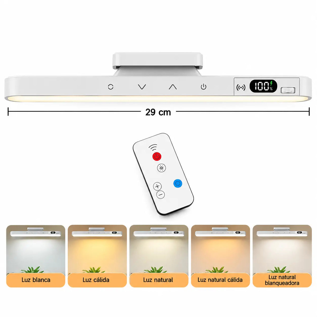 TouchLight – Lámpara LED Recargable con Control Táctil
