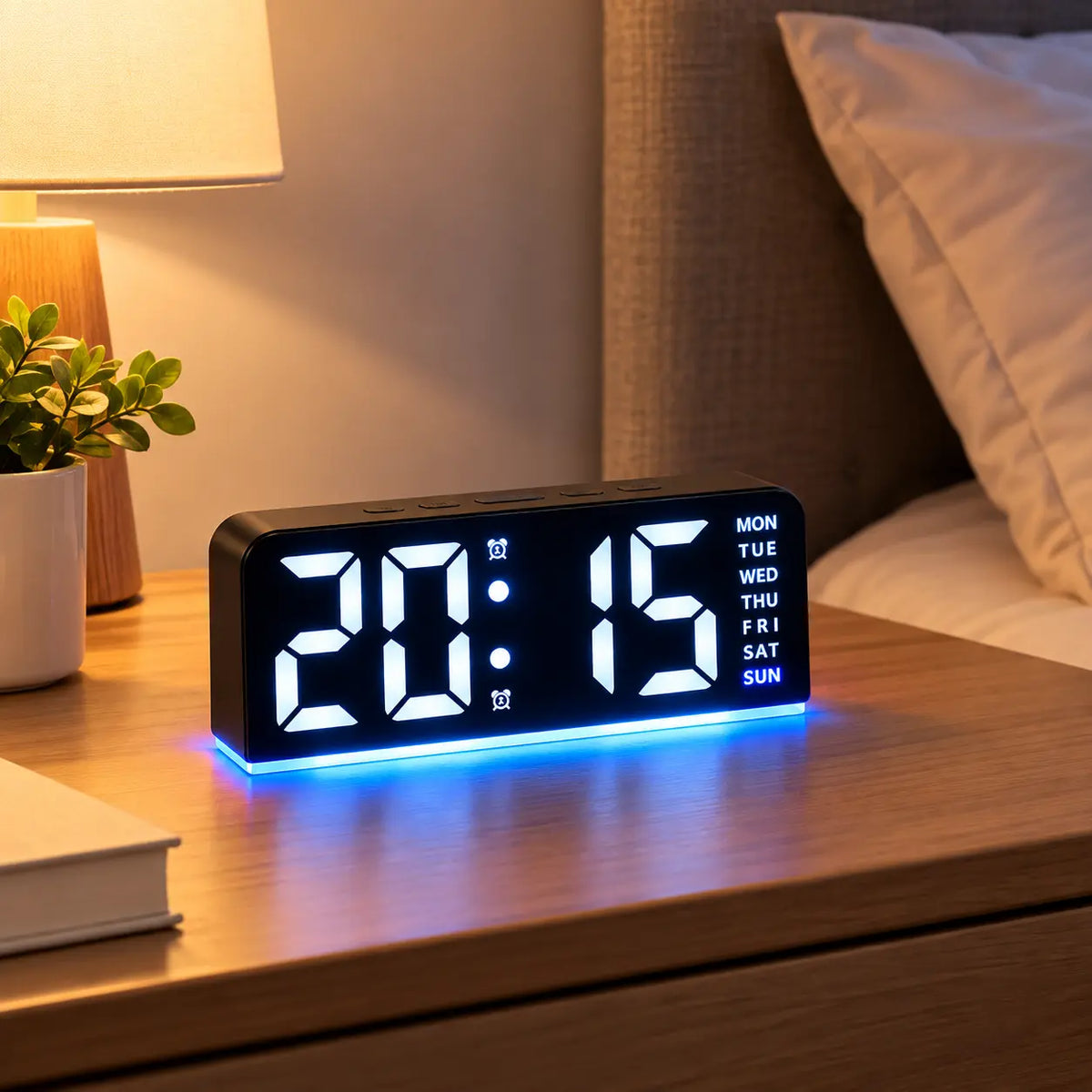 TimeGlow – Reloj Despertador Digital LED