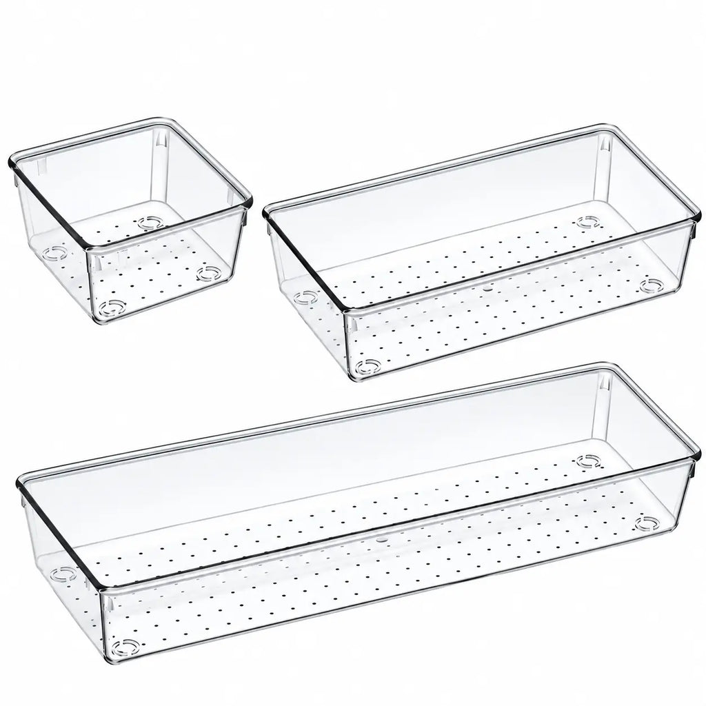 ClearBox – Kit de 9 Organizadores Transparentes para Cajones
