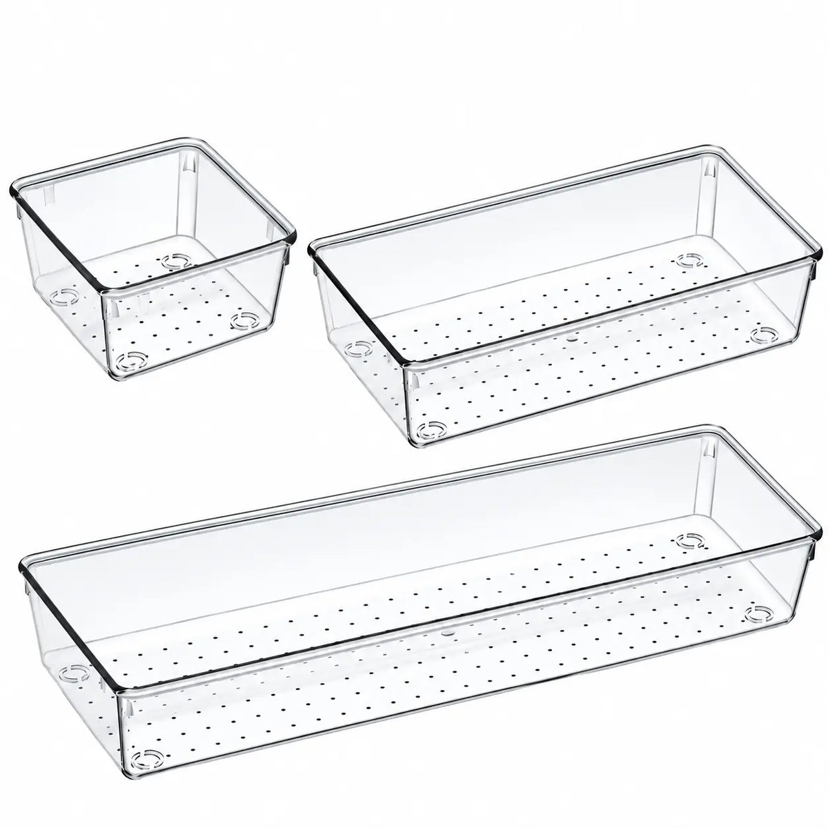 ClearBox – Kit de 9 Organizadores Transparentes para Cajones