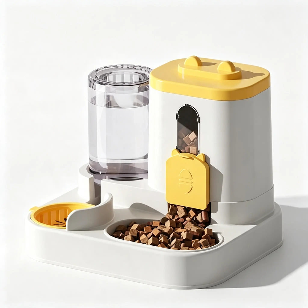 DualPet – Comedero y Bebedero 2 en 1 para Gatos