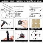 TimeWall – Reloj de Pared 3D Adhesivo