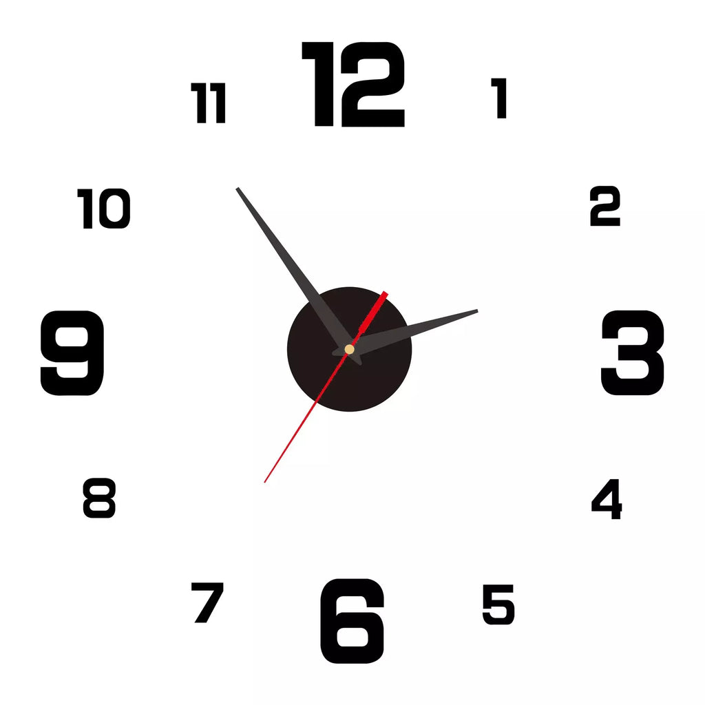TimeWall – Reloj de Pared 3D Adhesivo